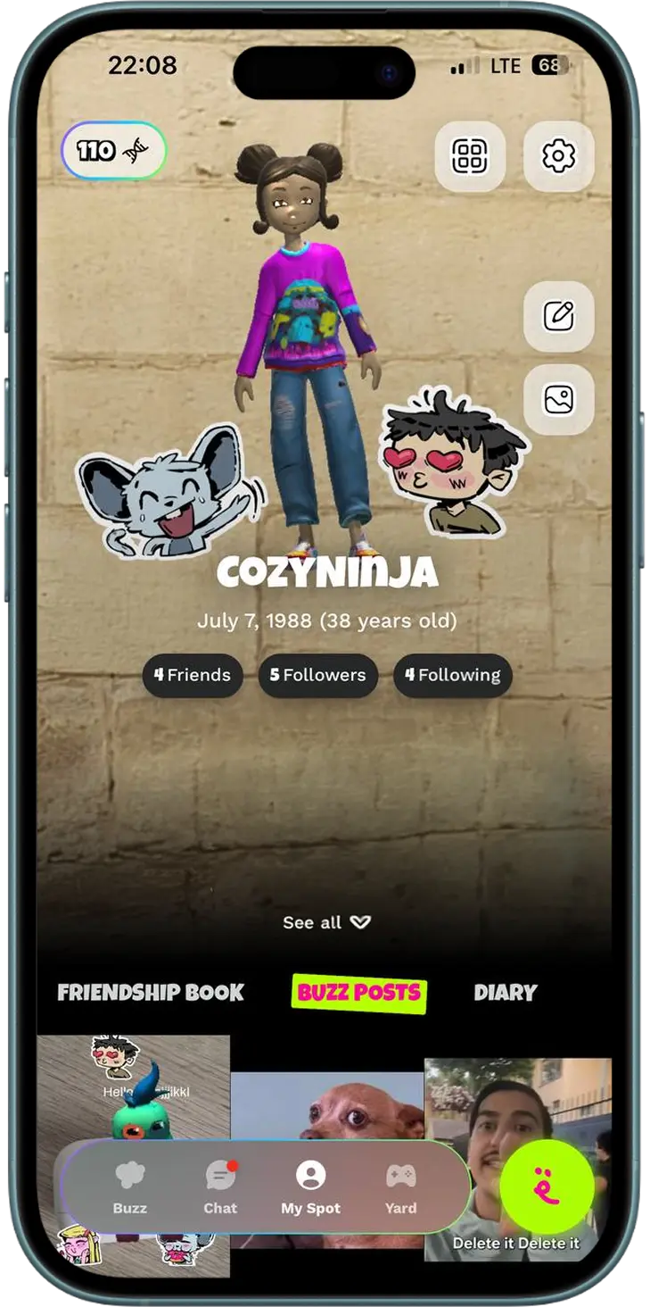 MySpot profile