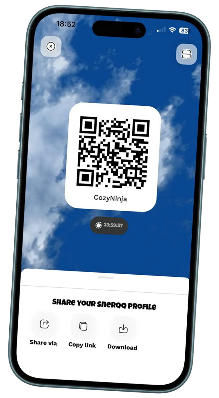 QR code invite